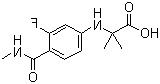 N-[3-Fluoro-4-[(methylamino)carbonyl]phenyl]-2-methylalanine